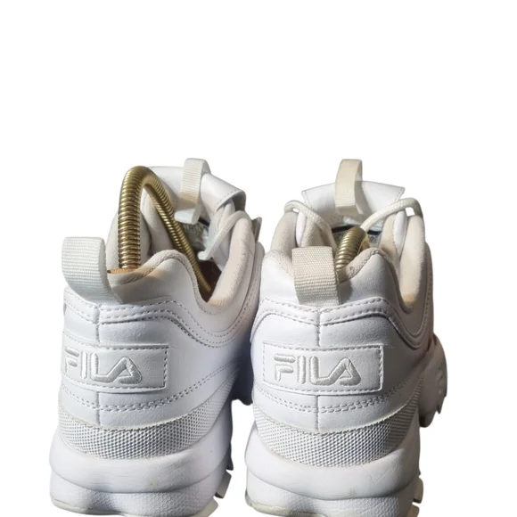 Fila All-White Athletic Sneakers - Picture 4 of 6